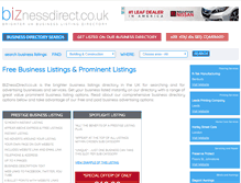 Tablet Screenshot of biznessdirect.co.uk